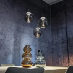 Neuhaus PURE® LED Pendelleuchte PURE E-Infinity, mystic grey, mit e-Lift Funktion