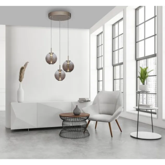 Neuhaus PURE® LED Pendelleuchte PURE E-Infinity, bronce, mit e-Lift Funktion