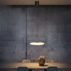 Neuhaus PURE® LED Pendelleuchte PURE E-Vitrum, dark-metal brown, höhenverstellbar