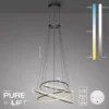 Neuhaus PURE® LED Pendelleuchte PURE E-Flying Rings mystic grey (grau)
