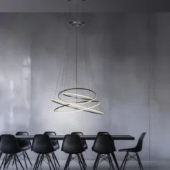 Neuhaus PURE® LED Pendelleuchte PURE E-Flying Rings mystic grey (grau)