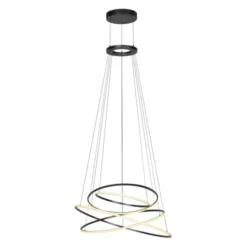 Neuhaus PURE® LED Pendelleuchte PURE E-Flying Rings mystic grey (grau)