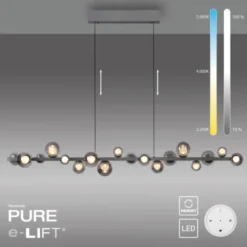 Neuhaus PURE® LED Pendelleuchte PURE E-Popup,platin (grau)