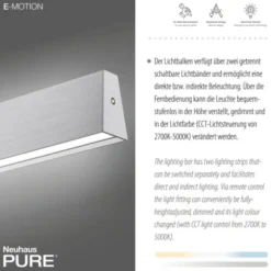 Neuhaus PURE® LED Pendelleuchte PURE E-Motion diamond (alu)