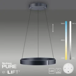 Neuhaus PURE® LED Pendelleuchte PURE E-Clipse mystic grey (grau)