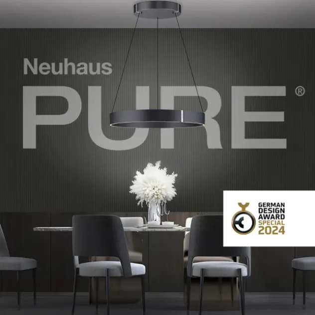 Neuhaus PURE® LED Pendelleuchte PURE E-Clipse mystic grey (grau)