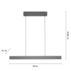 Neuhaus PURE® LED Pendelleuchte PURE E-Motion platin (grau)