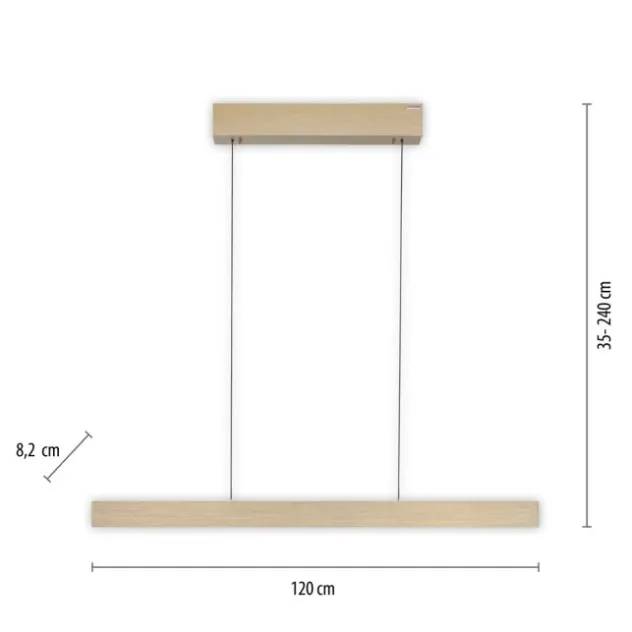 Neuhaus PURE® LED Pendelleuchte PURE E-Motion, imperial gold