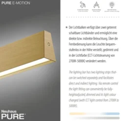 Neuhaus PURE® LED Pendelleuchte PURE E-Motion, imperial gold