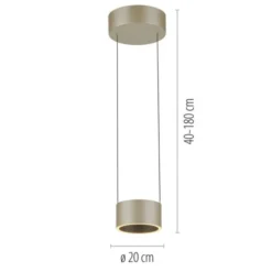 Neuhaus PURE® LED Pendelleuchte PURE Clipse, bronce, Fernbedienung, dimmbar