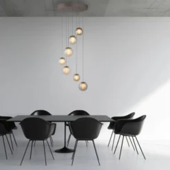 Neuhaus PURE® LED Pendelleuchte PURE Popup, bronce, 7-flammig