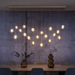 Neuhaus PURE® LED Pendelleuchte PURE Popup, bronce, 19-flammig