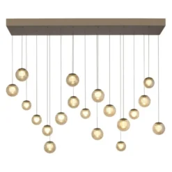 Neuhaus PURE® LED Pendelleuchte PURE Popup, bronce, 19-flammig