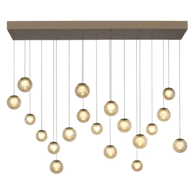 Neuhaus PURE® LED Pendelleuchte PURE Popup, bronce, 19-flammig