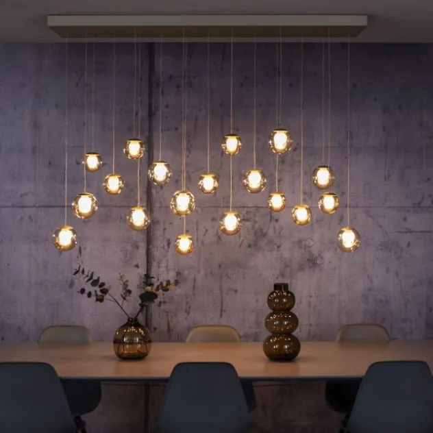 Neuhaus PURE® LED Pendelleuchte PURE Popup, bronce, 19-flammig