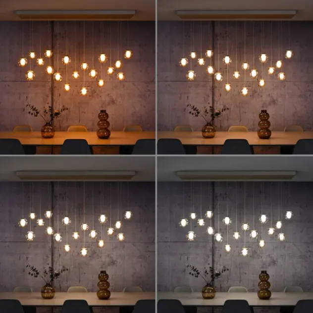 Neuhaus PURE® LED Pendelleuchte PURE Popup, bronce, 19-flammig