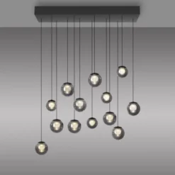 Neuhaus PURE® LED Pendelleuchte PURE Popup, mystic grey, 13-flammig