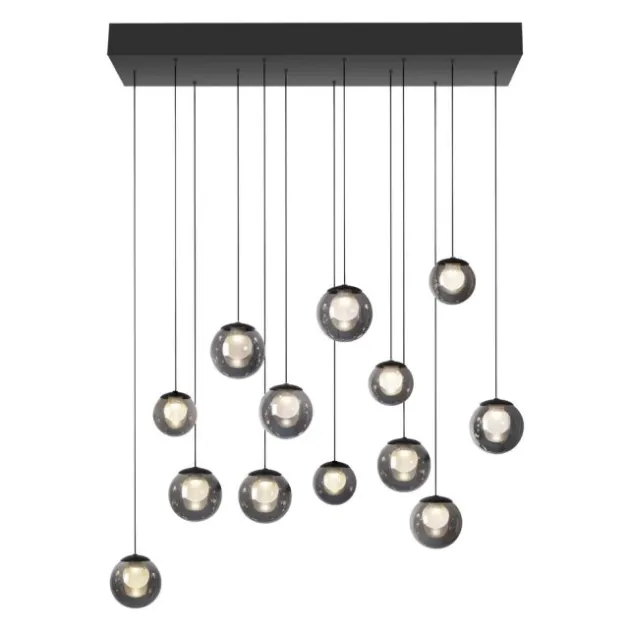 Neuhaus PURE® LED Pendelleuchte PURE Popup, mystic grey, 13-flammig
