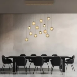 Neuhaus PURE® LED Pendelleuchte PURE Popup, bronce, 13-flammig