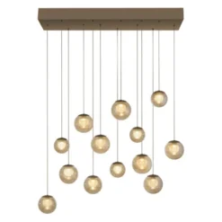 Neuhaus PURE® LED Pendelleuchte PURE Popup, bronce, 13-flammig