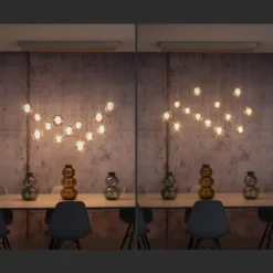 Neuhaus PURE® LED Pendelleuchte PURE Popup, bronce, 13-flammig