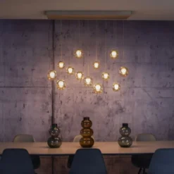 Neuhaus PURE® LED Pendelleuchte PURE Popup, bronce, 13-flammig