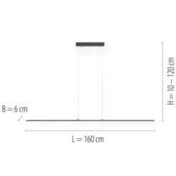 Neuhaus PURE® LED Pendelleuchte PURE Lite graphite, CCT dimmbar