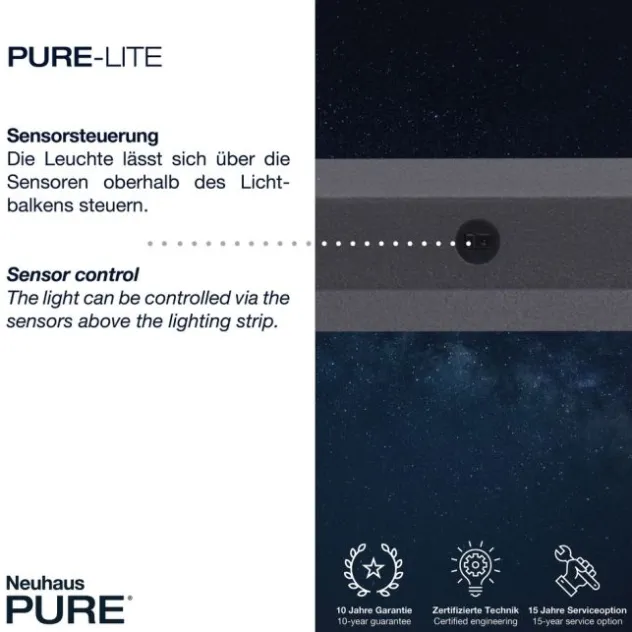 Neuhaus PURE® LED Pendelleuchte PURE Lite graphite, CCT dimmbar