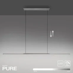 Neuhaus PURE® LED Pendelleuchte PURE Surface, platin (grau),160x25 höhenverstellbar