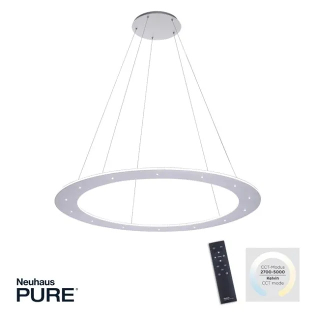 Neuhaus PURE® LED-Pendelleuchte PURE Cosmo, kreisrund, Lichtfarbensteuerung, dimmbar