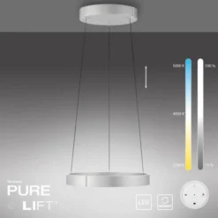 Neuhaus PURE® LED Pendelleuchte PURE E-Clipse stone (alu)