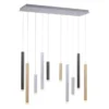 Neuhaus PURE® LED Pendelleuchte PURE Gemin, aluminium gebürstet, 10-flammig