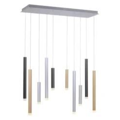 Neuhaus PURE® LED Pendelleuchte PURE Gemin, aluminium gebürstet, 10-flammig