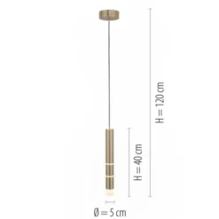 Neuhaus PURE® LED Pendelleuchte PURE Vega, messing-matt, 1-flammig