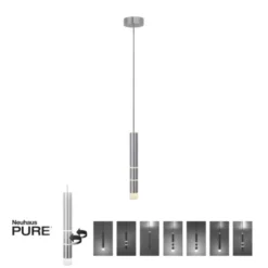 Neuhaus PURE® LED Pendelleuchte PURE Vega, Aluminium 1-flammig, mit Lichtmodi