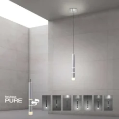 Neuhaus PURE® LED Pendelleuchte PURE Vega, Aluminium 1-flammig, mit Lichtmodi