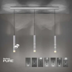 Neuhaus PURE® LED Pendelleuchte PURE Vega,aluminium, 1-flammig, mit Lichtmodi