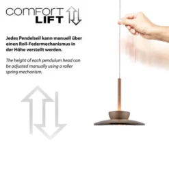 Neuhaus PURE® LED Pendelleuchte PURE Moon, bronce, höhenverstellbar