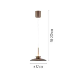 Neuhaus PURE® LED Pendelleuchte PURE Moon, bronce, höhenverstellbar
