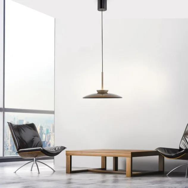 Neuhaus PURE® LED Pendelleuchte PURE E-Moon bronce, höhenverstellbar