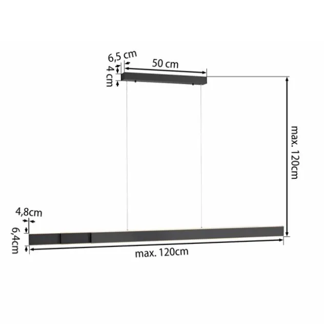 Neuhaus PURE® LED Pendelleuchte PURE Lume, graphite
