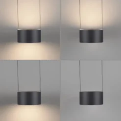 Neuhaus PURE® LED Pendelleuchte PURE Clipse, platin (grau), Fernbedienung, Comfort Lift