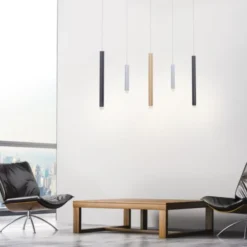 Neuhaus PURE® LED-Pendelleuchte PURE Gemin, Aluminium gebürstet, höhenverstellbar