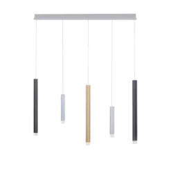 Neuhaus PURE® LED-Pendelleuchte PURE Gemin, Aluminium gebürstet, höhenverstellbar