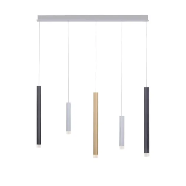 Neuhaus PURE® LED-Pendelleuchte PURE Gemin, Aluminium gebürstet, höhenverstellbar