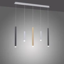 Neuhaus PURE® LED-Pendelleuchte PURE Gemin, Aluminium gebürstet, höhenverstellbar