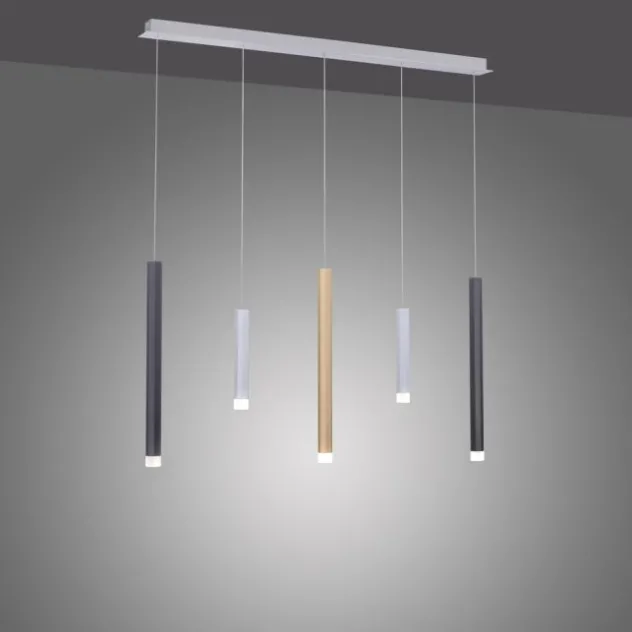 Neuhaus PURE® LED-Pendelleuchte PURE Gemin, Aluminium gebürstet, höhenverstellbar