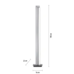 Neuhaus PURE® LED Stehleuchte PURE Lines Floor, diamond (alu) dimmbar