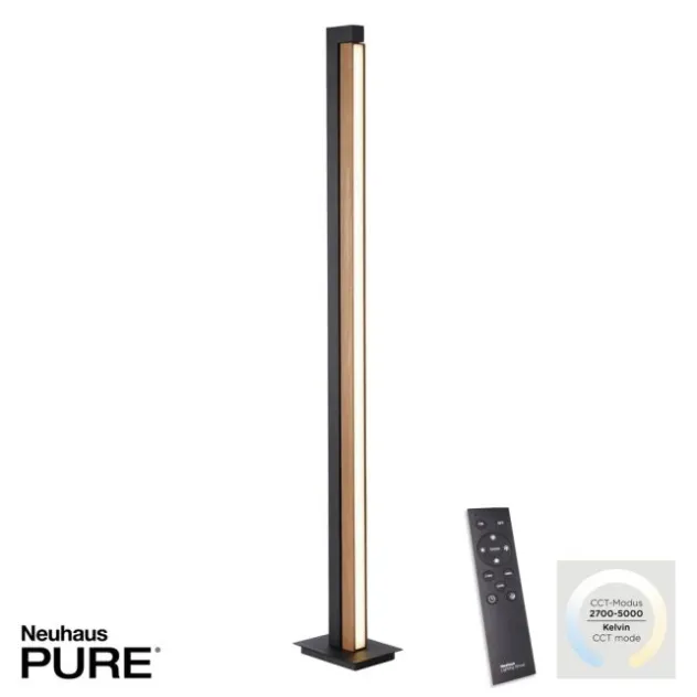 Neuhaus PURE® LED Stehleuchte PURE-LINES Floor oak/ graphite
