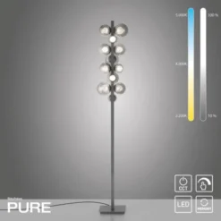 Neuhaus PURE® LED Stehleuchte PURE Popup platin (grau)
